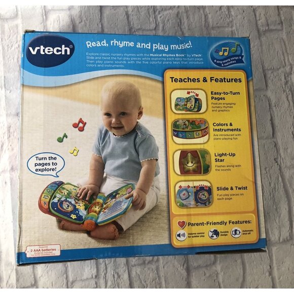Vtech 🆕 Musical Rhymes Book - Picture 4 of 5
